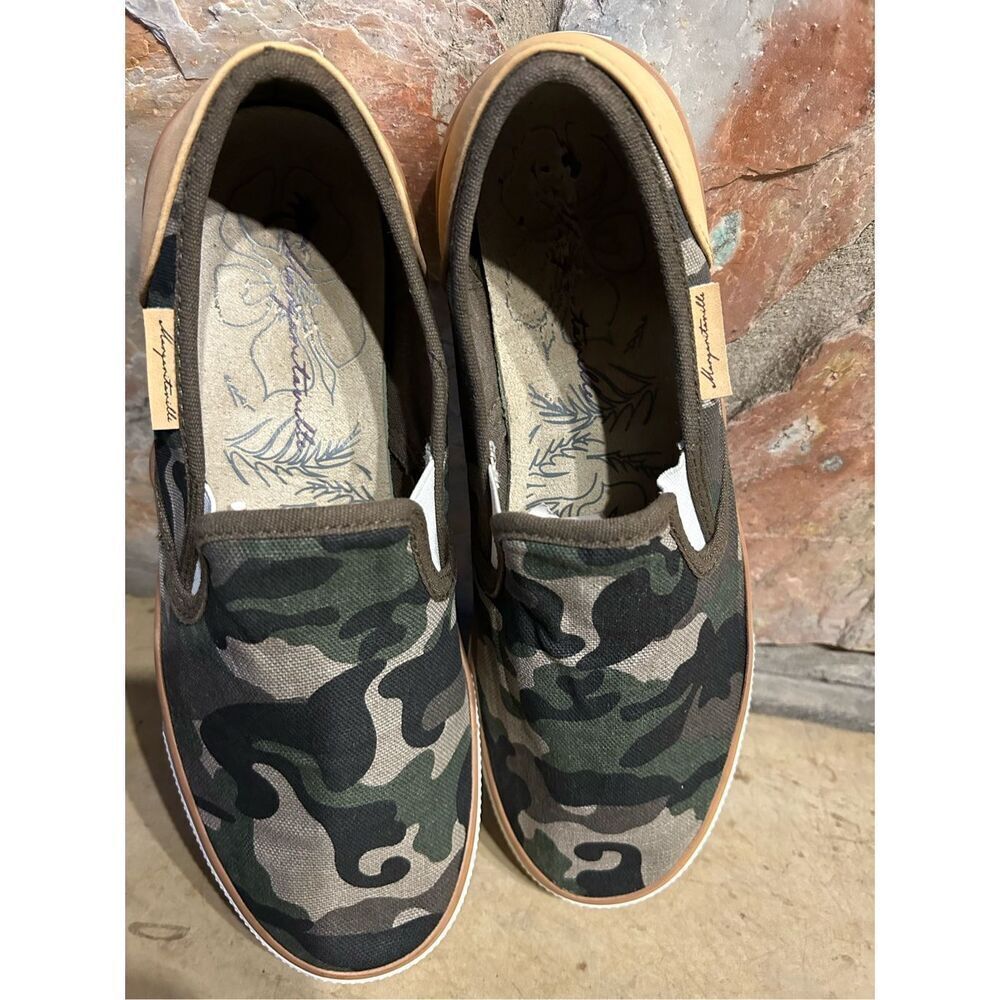 Margaritaville Camo Leather Slip On Casual Shoes Women’s Size 10 - Picture 6 of 12